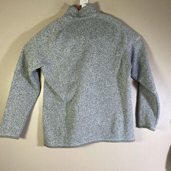 Patagonia Women's Better Sweater 1/4 Zip Fleece Pullover Large Heather Gray - Picture 5 of 12